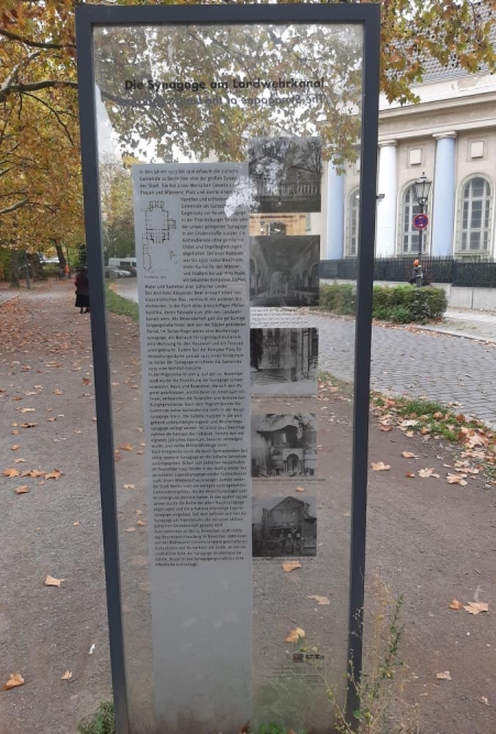 Information Panel Destroyed Fraenkelufer Synagogue #2