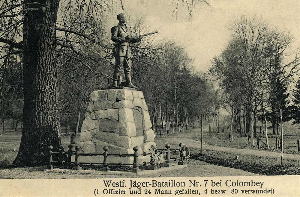 Duits monument van het Westfaalse Jager-bataljon nr. 7 #2