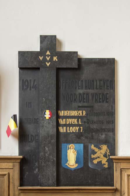 Memorial plate 14-18 Church Wechelderzande #3