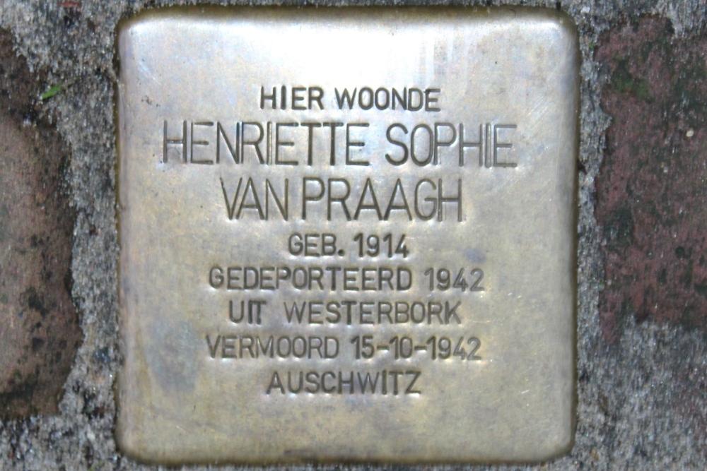 Stolpersteine Van der Horststraat 20b #4