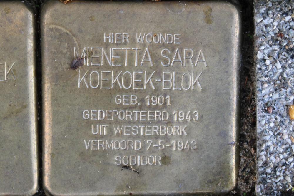 Stolpersteine Banierstraat 39c #3