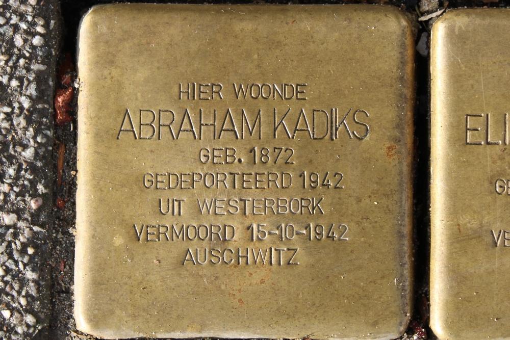 Stolpersteine Benthuizerstraat 85a  #2