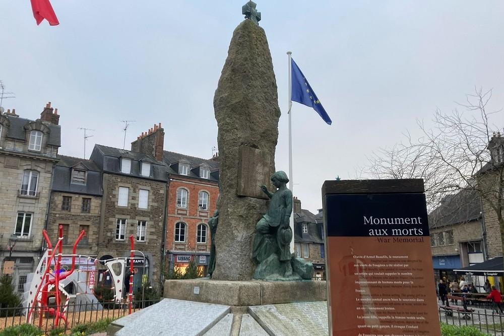 Oorlogsmonument Fougères #2