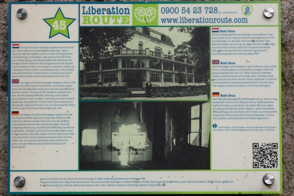 Liberation Route Marker 045: Hotel Erica #3