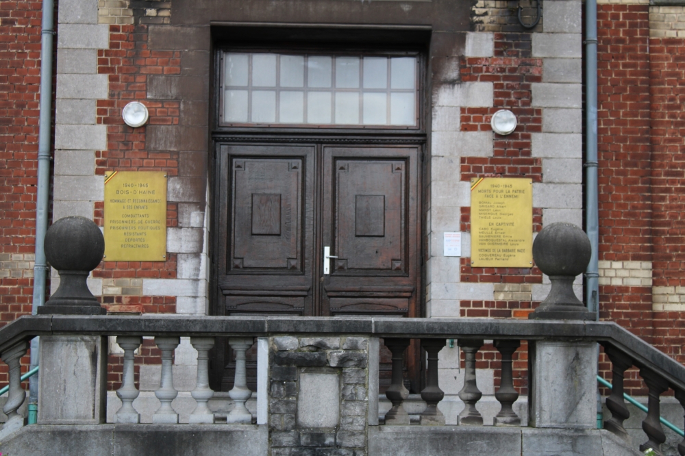 Memorial Plaques Second World War Bois d’Haine