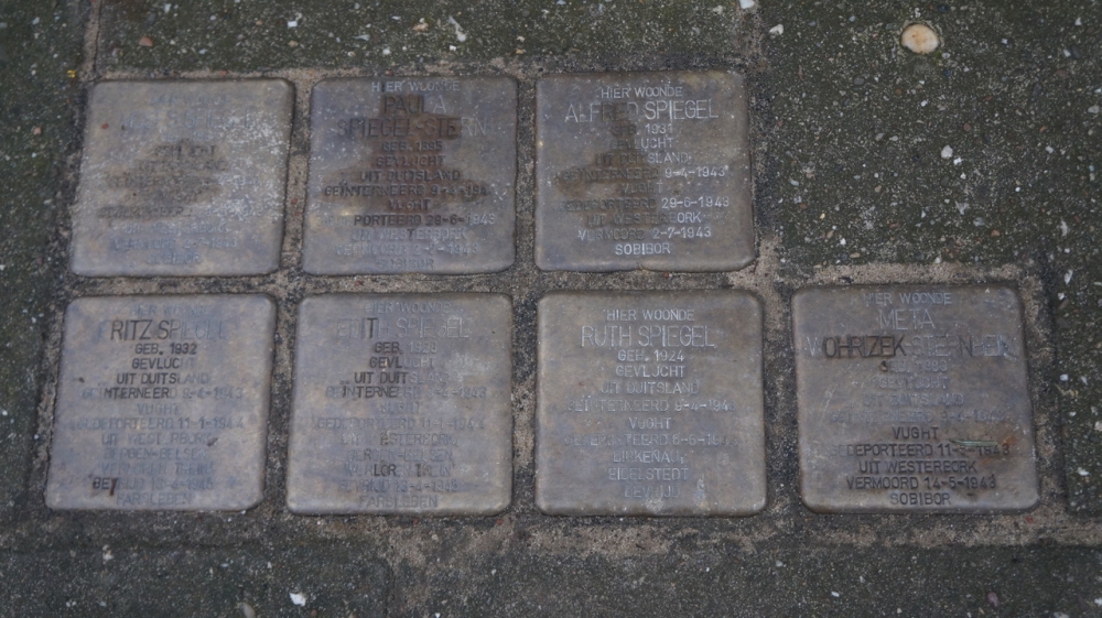 Stolpersteine Polstraat 13 (voormalig A 349)