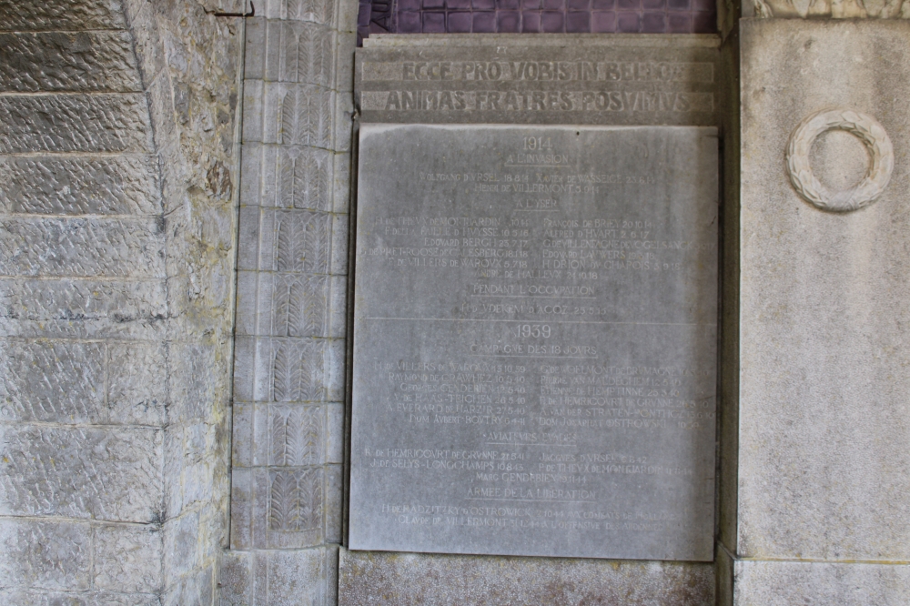 War Memorial Former Students College Maredsous Denée #3