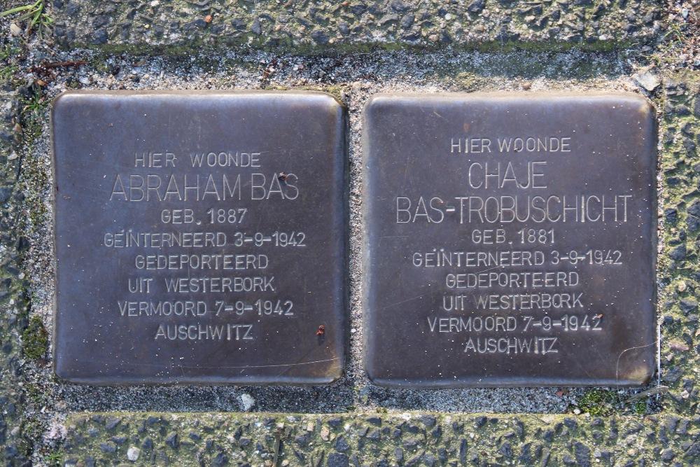 Stolpersteine Weesperstraat hoek Nieuwe Kerkstraat #1