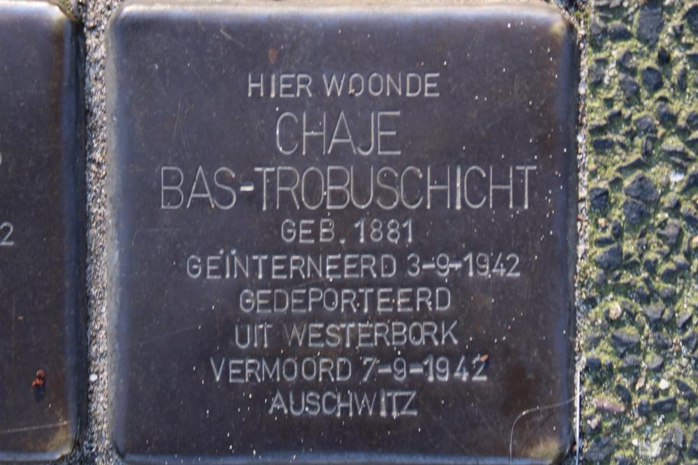 Stolpersteine Weesperstraat hoek Nieuwe Kerkstraat #3