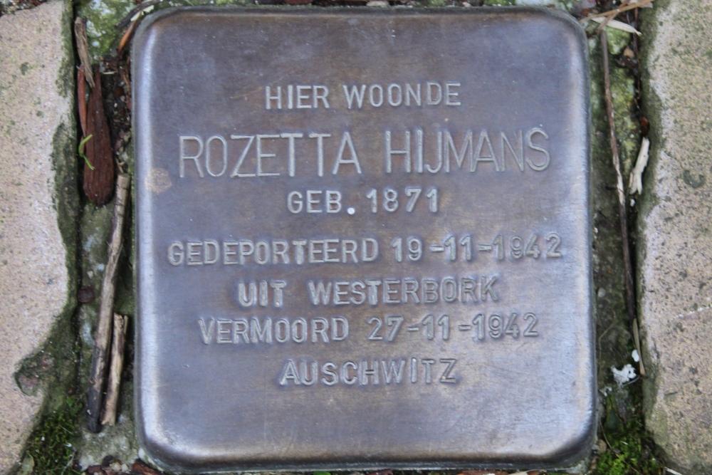 Stolpersteine Ruiterstraat 15 #3