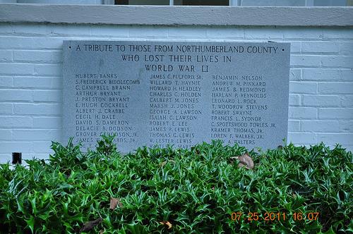 War Memorial Northumberland County