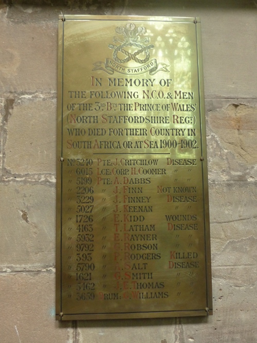 Boer War Memorial 3rd Battalion The Prince of Wales'