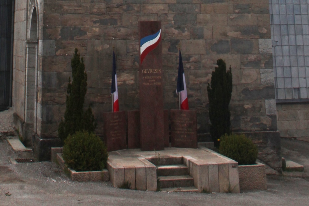 Monument Eerste Wereldoorlog Gevresin
