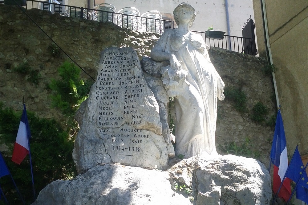 War memorial Moustiers-Sainte-Marie