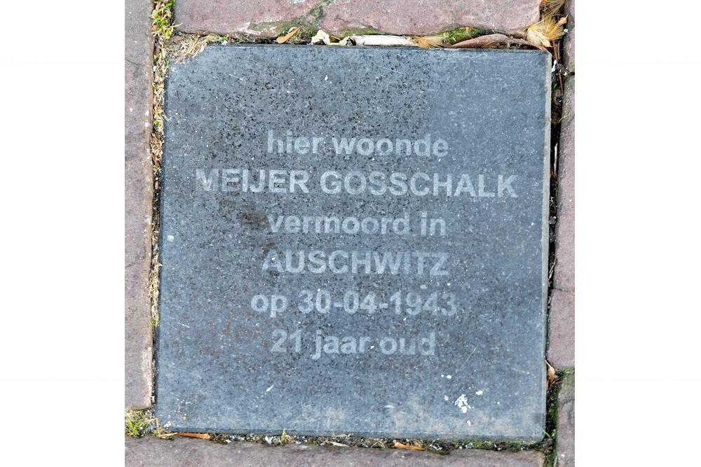 Herdenkingssteen Utrechtsestraat 38