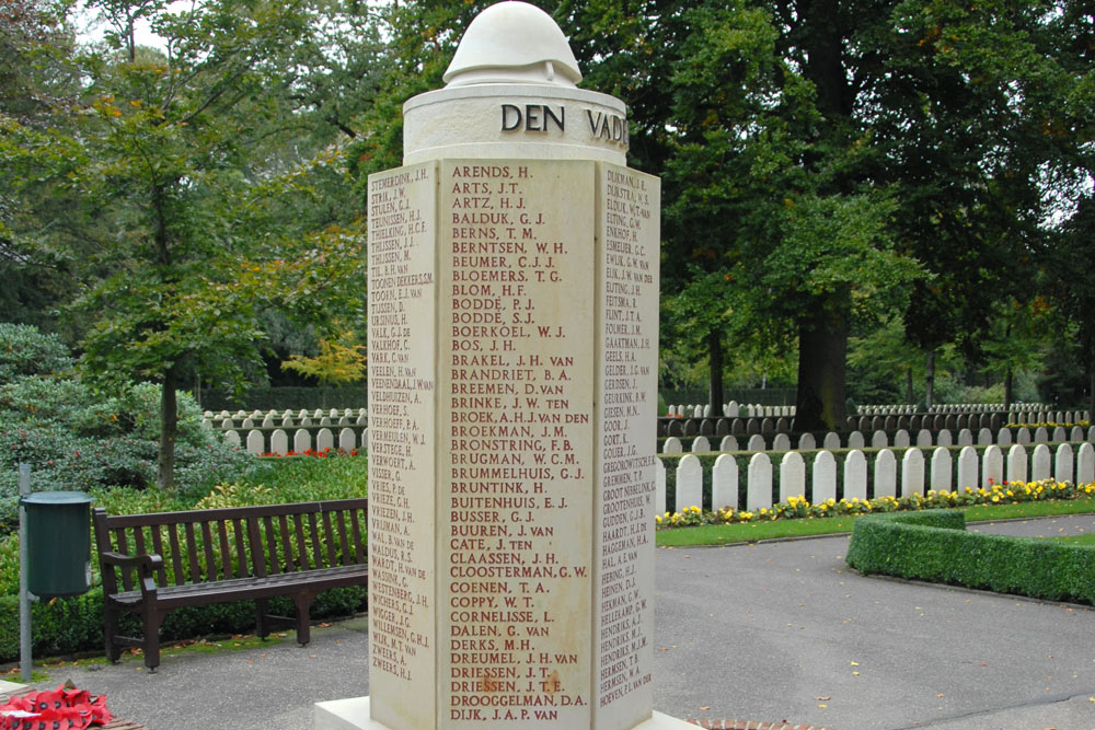 Monument 8 R.I. Dutch Military Cemetery Grebbeberg