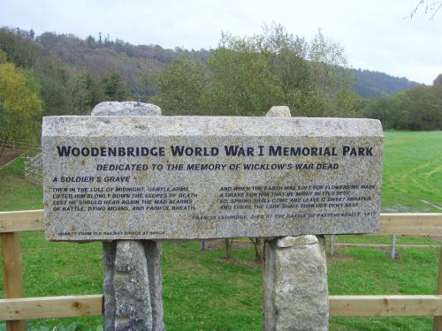 Herdenkingspark Eerste Wereldoorlog Woodenbridge