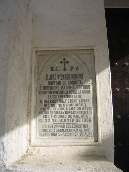 Monument Spaanse Burgeroorlog Sanlcar de Barrameda