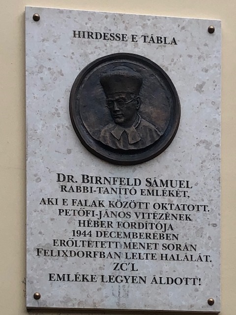Memorial Rabbi Samuel Birnfeld