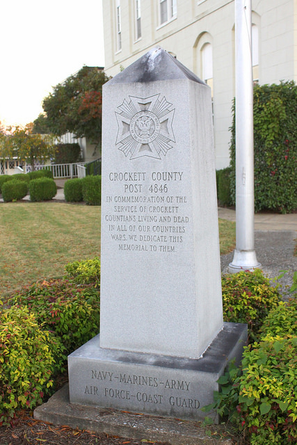Monument Veteranen Crockett County