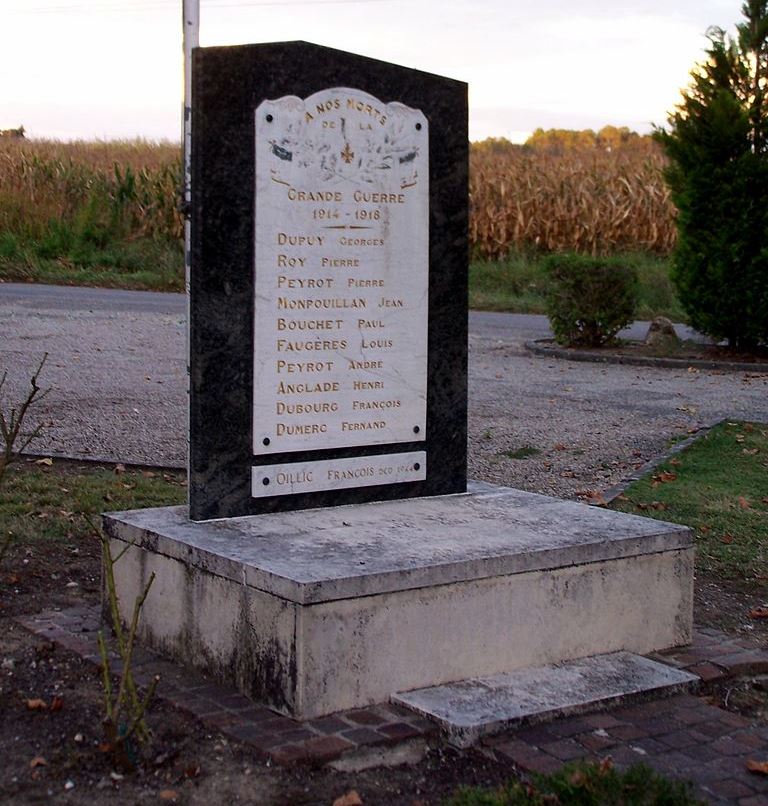 War Memorial Poussignac