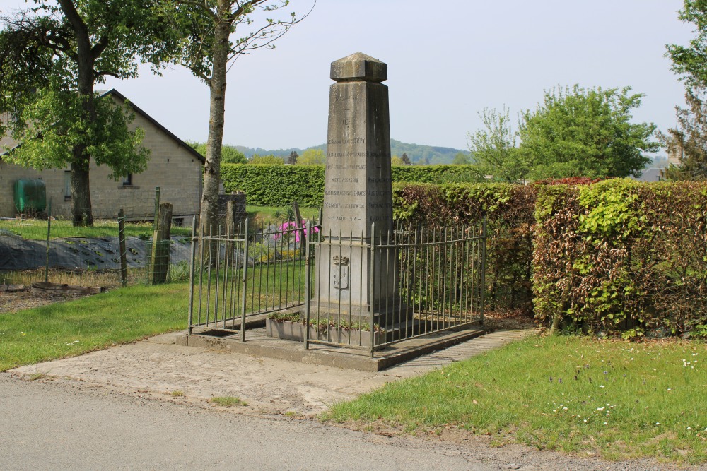 Monument Baron Jean de Crepy, Luitenant 4de Regiment Huzaren
