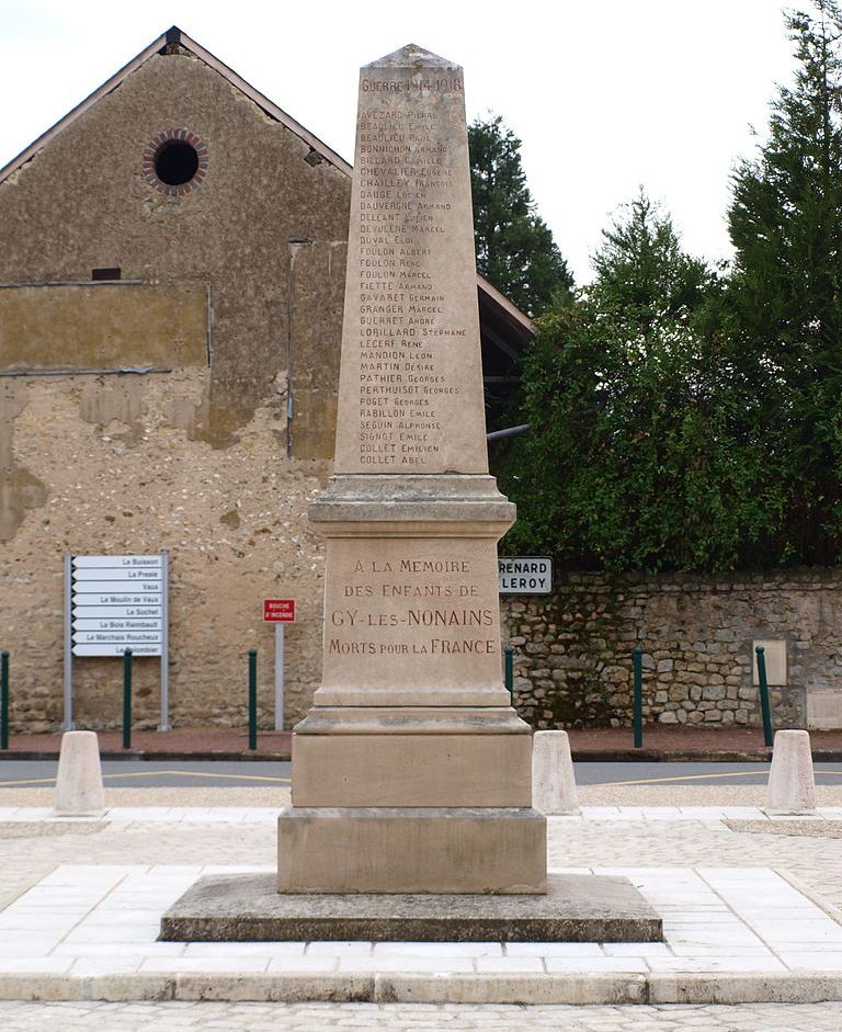 War Memorial Gy-les-Nonains