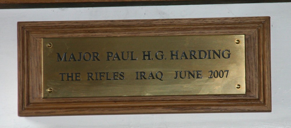 Memorial Major Paul H.G. Harding