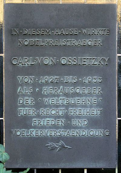 Gedenkteken Carl von Ossietzky