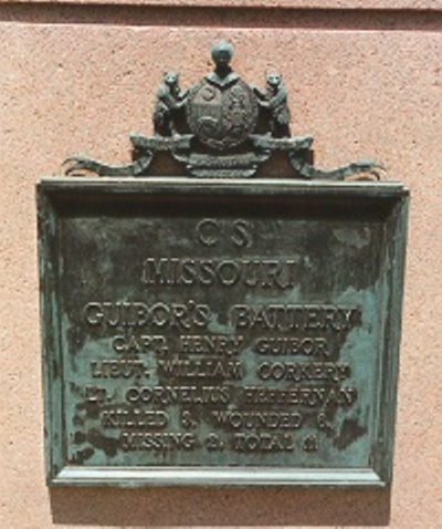Guibor's Battery, Missouri Artillery (Confederates) Monument #1