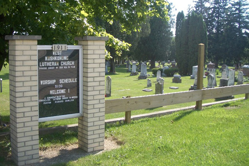 Amerikaans Oorlogsgraf West Koshkonong Lutheran Church Cemetery
