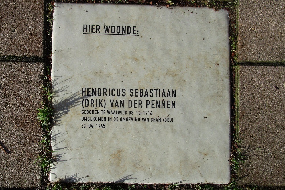 Memorial Stone Sint Crispijnstraat 78
