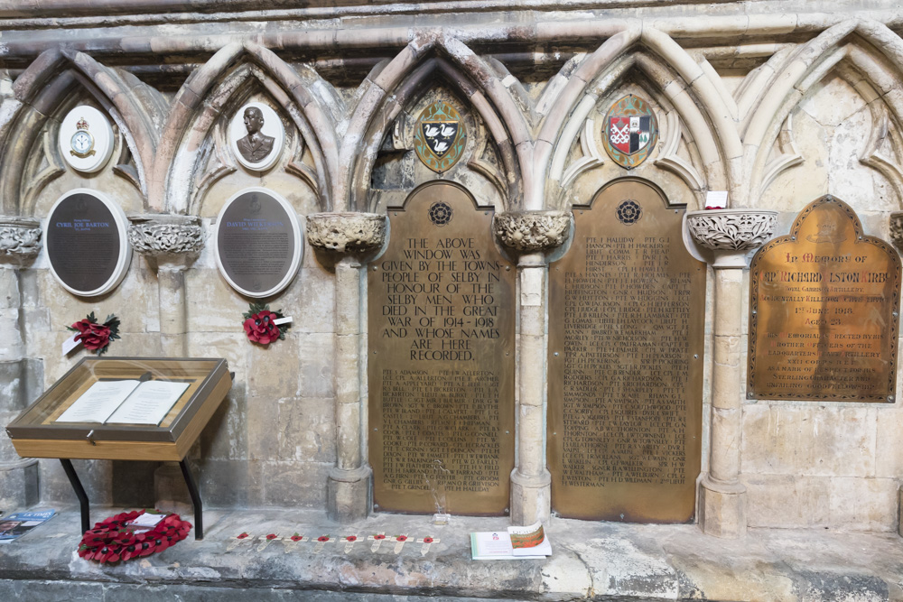 Memorials Selby Abbey
