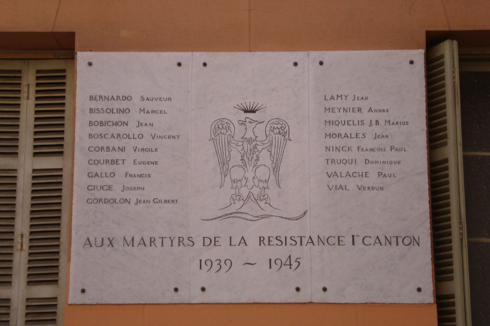 Gedenkteken Verzet Saint-Cezaire-sur-Siagne