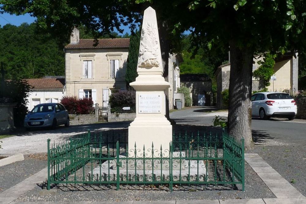 Monument Eerste Wereldoorlog Saint-Cibard