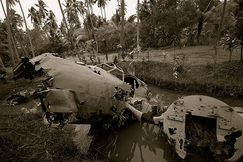 Wreckage Mitsubishi Ki-21 Bomber Rabaul