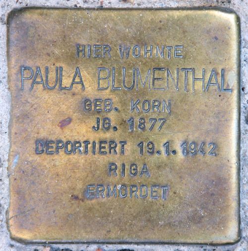 Stolpersteine Pariser Straße 24 #2