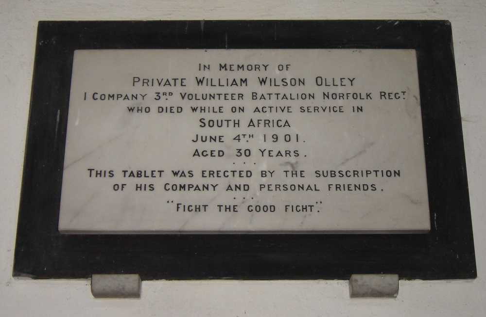 Memorial Pte. William Wilson Olley