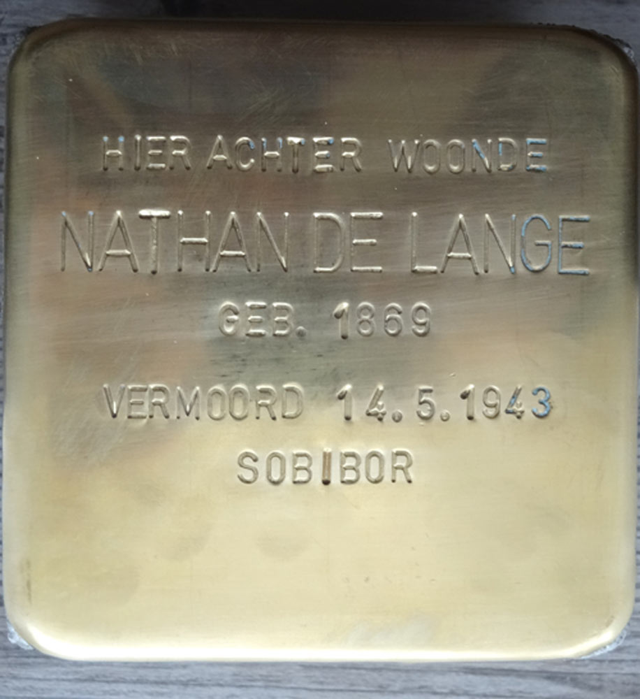 Stolperstein Zandsteeg A 410 / Kastanjelaan #2