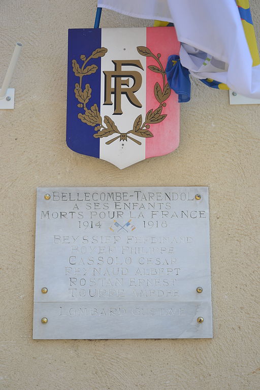 Monument Eerste Wereldoorlog Bellecombe
