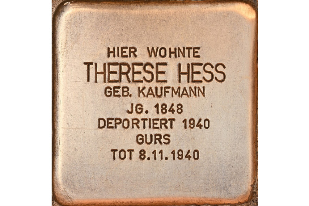 Stolperstein Letzenbergstrae 5