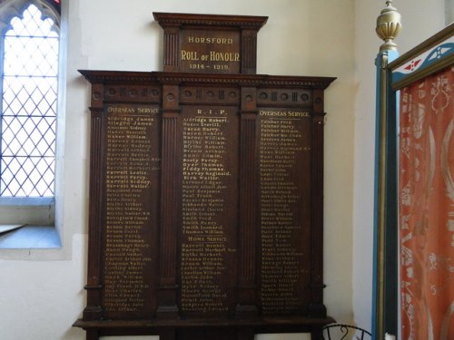War Memorial Horsford Church