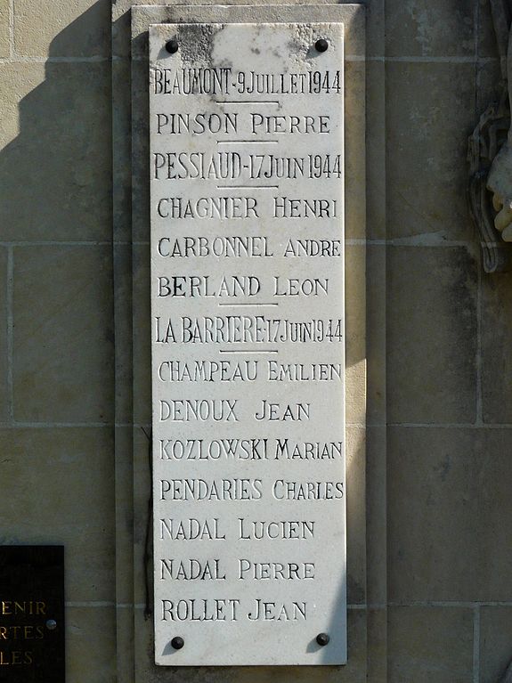 Monument Omgekomen Verzetsstrijders Prigonrieux