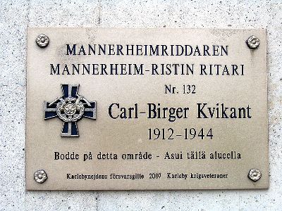 Gedenkteken Carl-Birger Kvikant