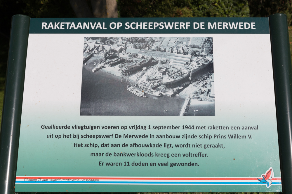 Information sign no. 3 Second World War in Hardinxveld-Giessendam