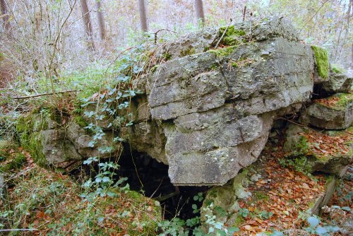 Remains German MG-Bunker Groeneburg Wood