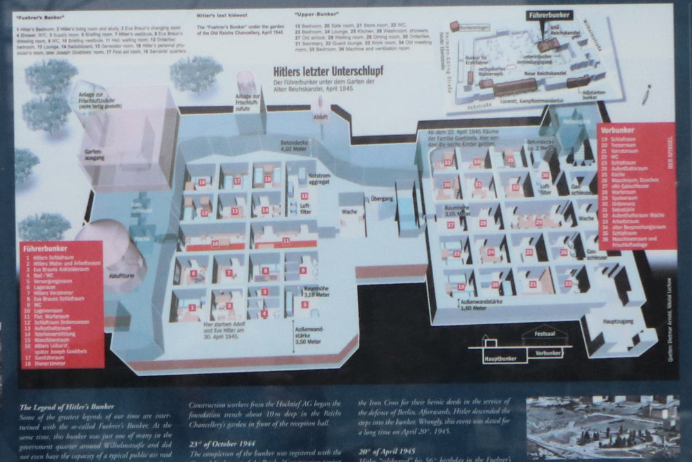 Схема бункера гитлера в берлине