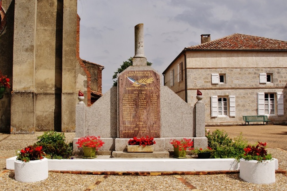 Oorlogsmonument Saint-Arroumex