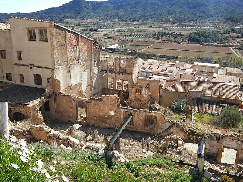 Verwoest Huis Corbera d'Ebre