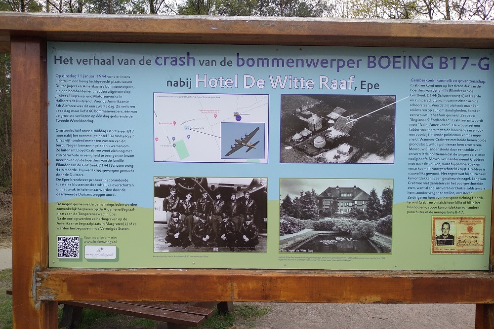 Gedenkteken Crash B17 Renderklippen